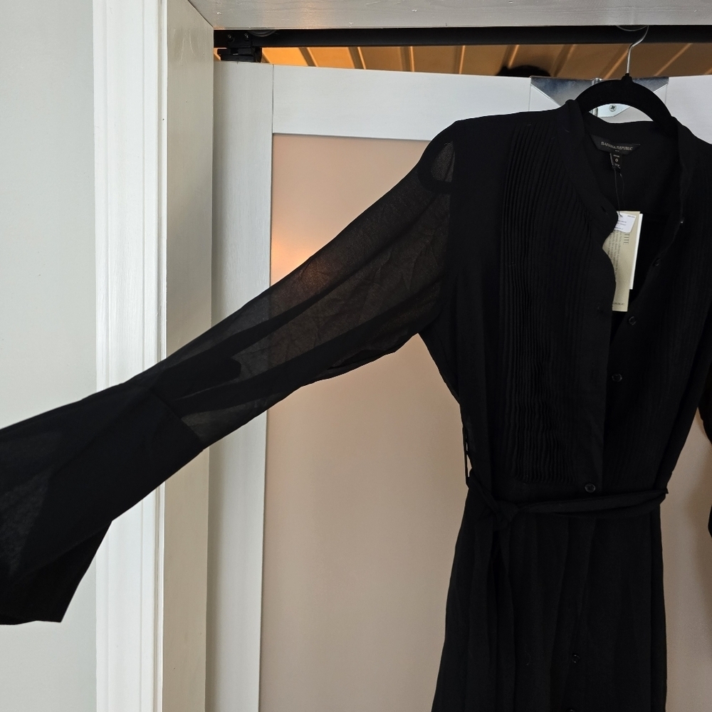 Banana Republic Black Long Sleeve Dress - Picture 6 of 12